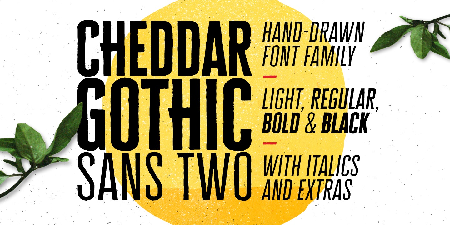 Cheddar Gothic Sans Two